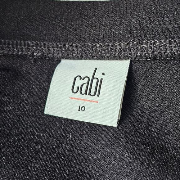 Cabi black ponti skirt with flared asymmetrical peplum size 10 - Picture 8 of 10
